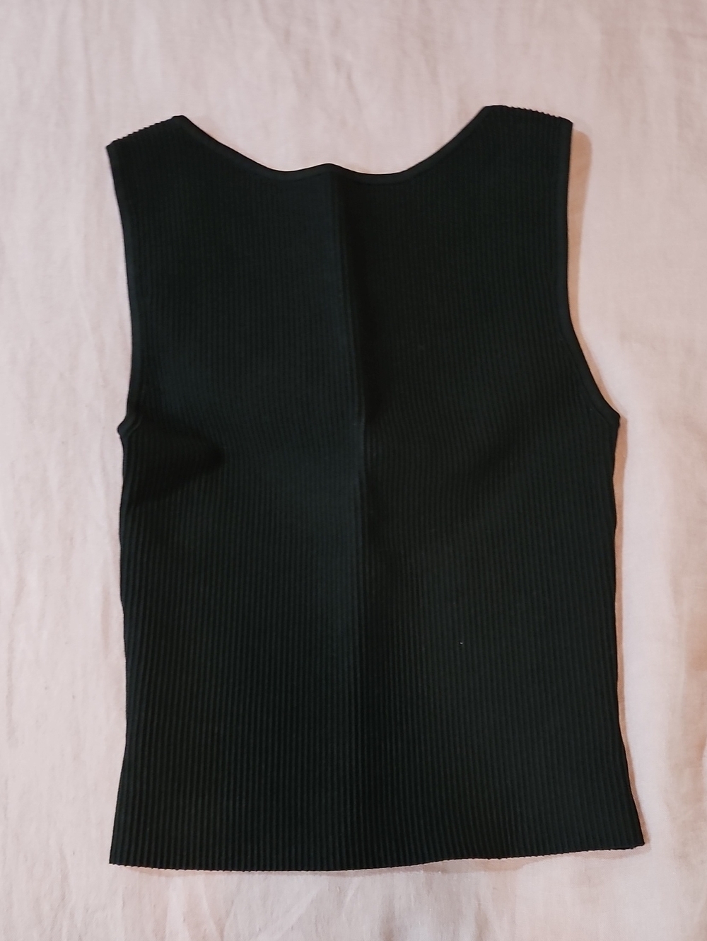 Sculpt Knit Leading Top Backless Aritzia Babaton Black Ribbed